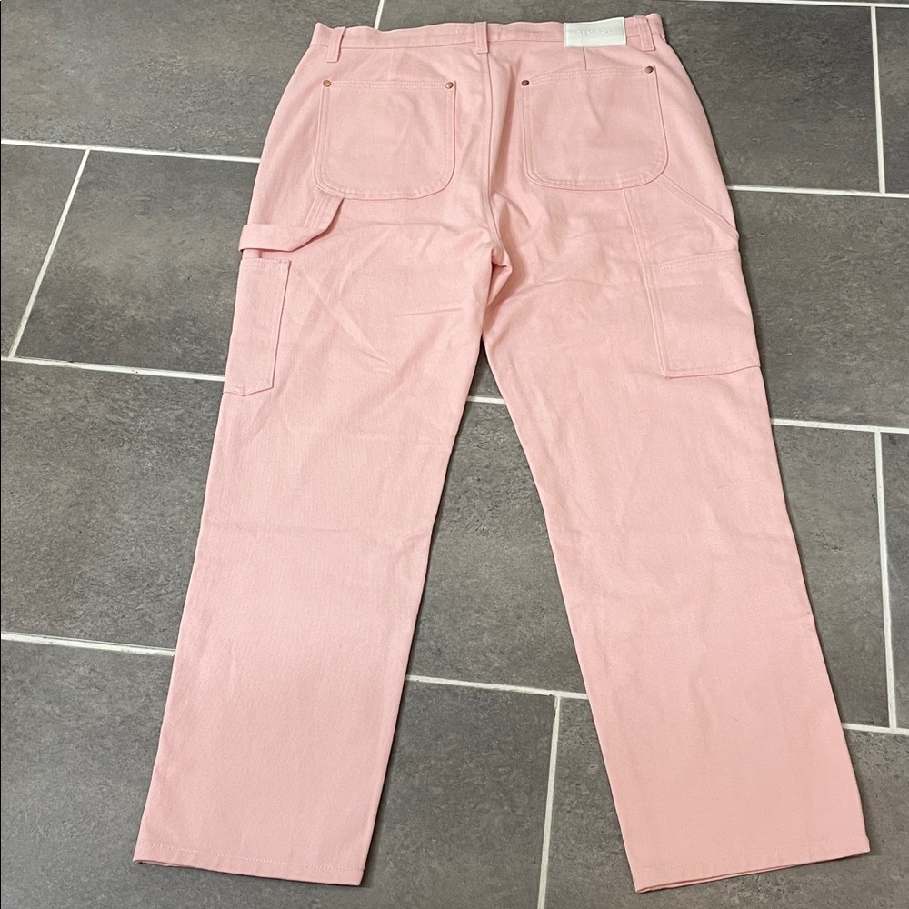 NWOT RENGGLI SLIM FIT WORK PANT Bubblegum size 30 - Picture 3 of 9